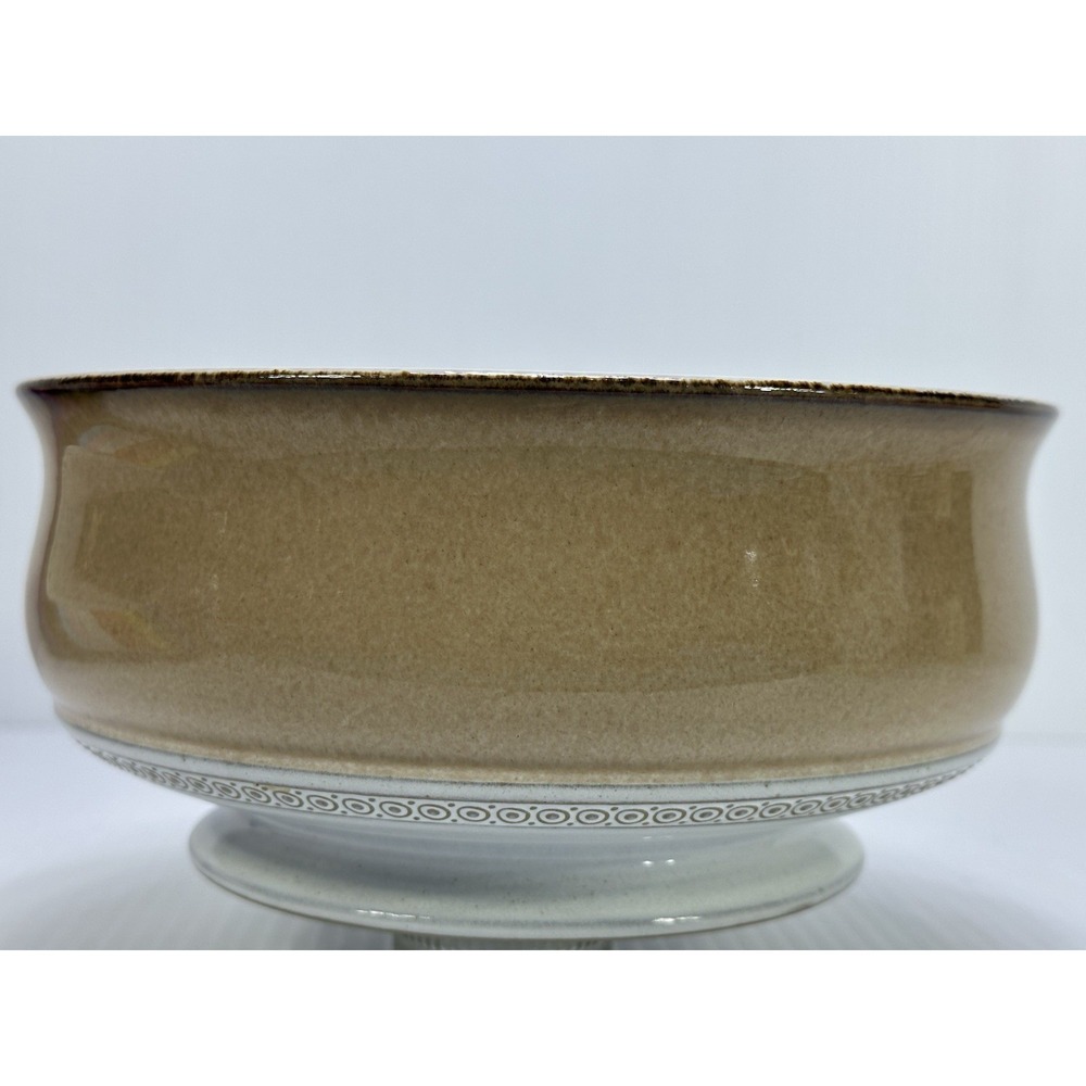 Vintage Denby-Langley Seville Stoneware Footed Serving Bowl Made in England 8.5"